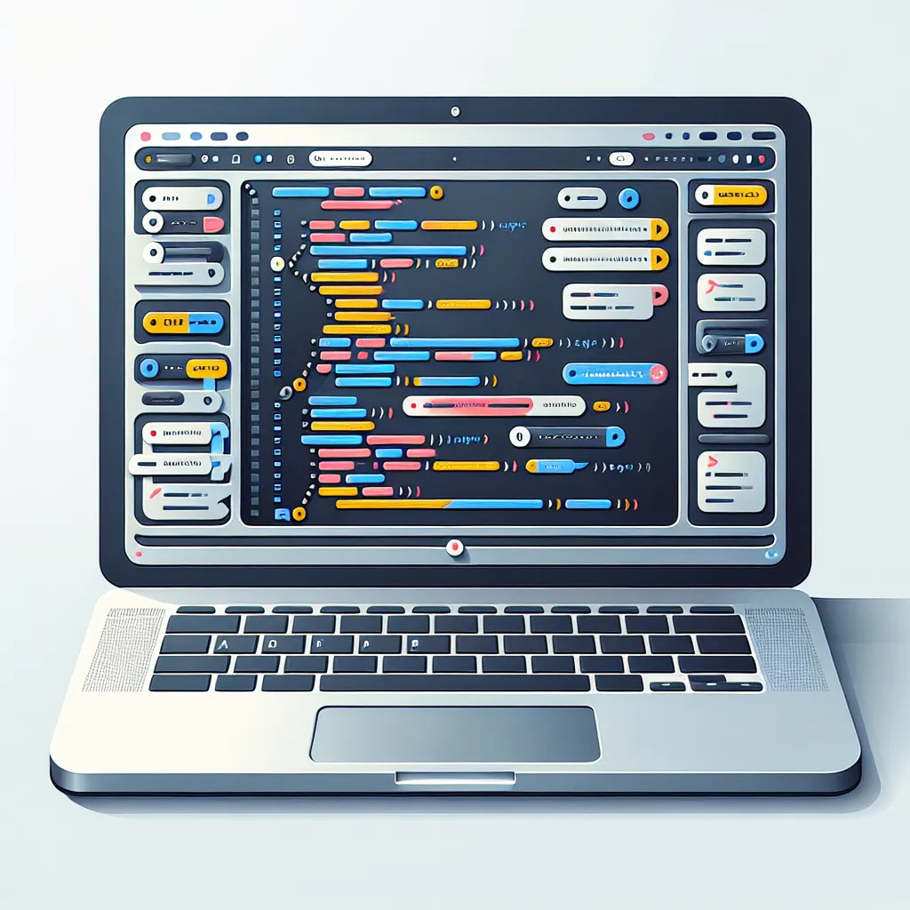 HTML/CSS 코드가 정리된 노트북 이미지로 가독성 향상 팁.