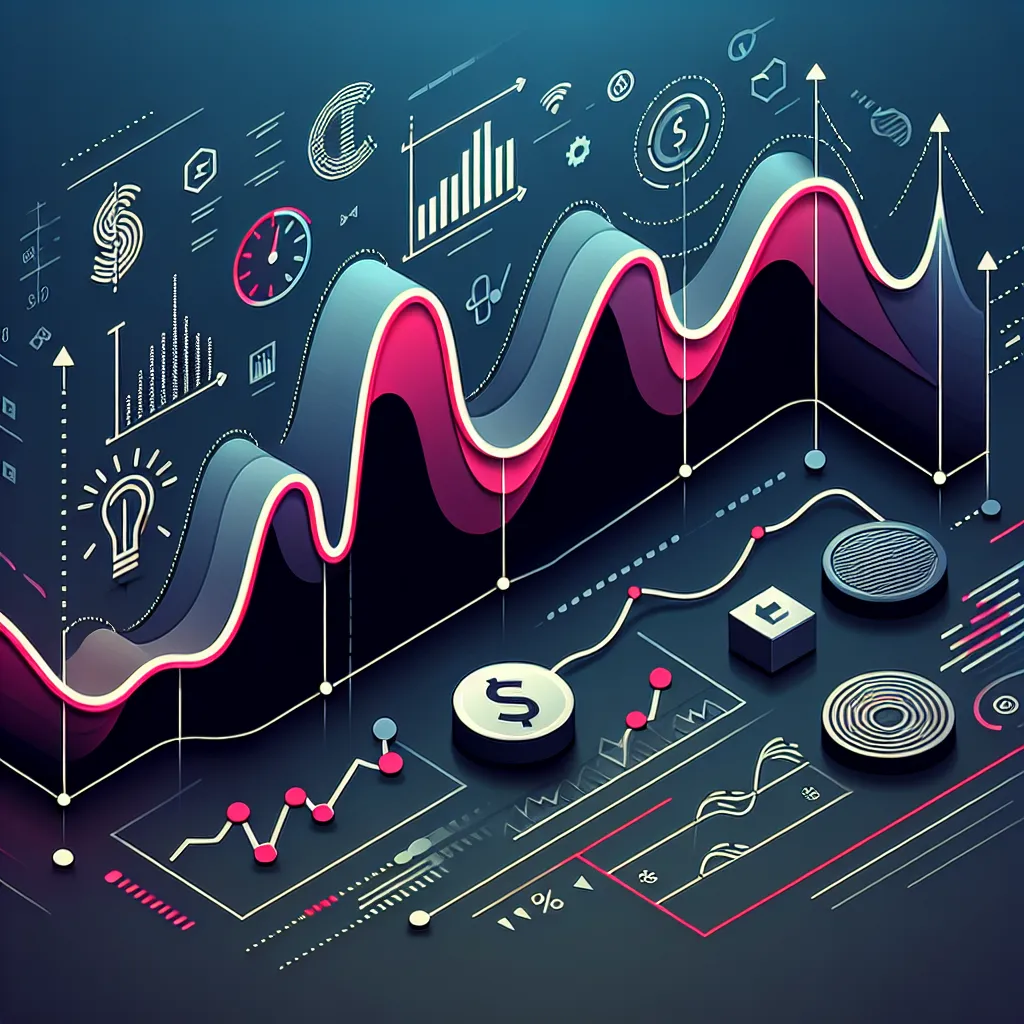 TQQQ 상승과 하락의 이유를 나타내는 주식 차트 이미지.